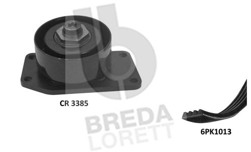 BREDA LORETT Ķīļrievu siksnu komplekts KCA0036